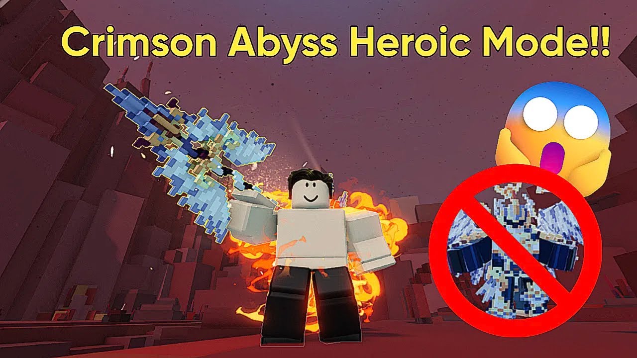 pixel blade beating crimson abyss heroic mode without armor!!🔥