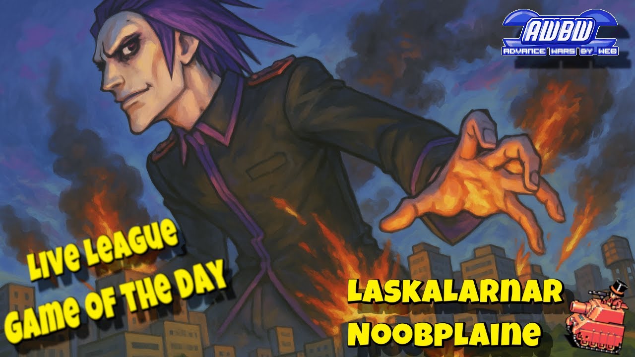 AWBW Live Game of the day - Ep. 186 - LaskaLarnar vs Noobplaine