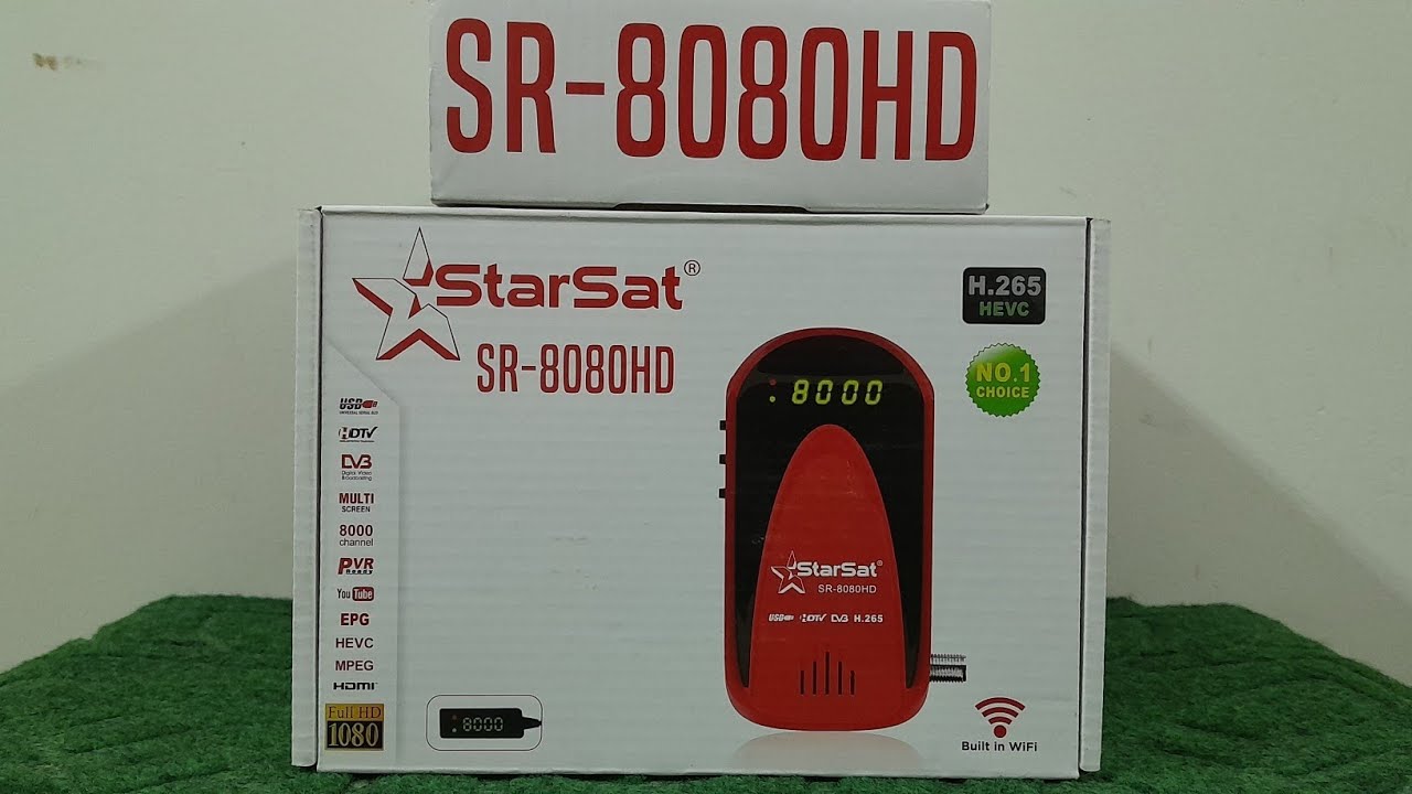 StarSat SR-8080HD H.265 Satellite Receiver l Dolby l Built in WiFi l GMScreen App l DLNA l 3G l Urdu