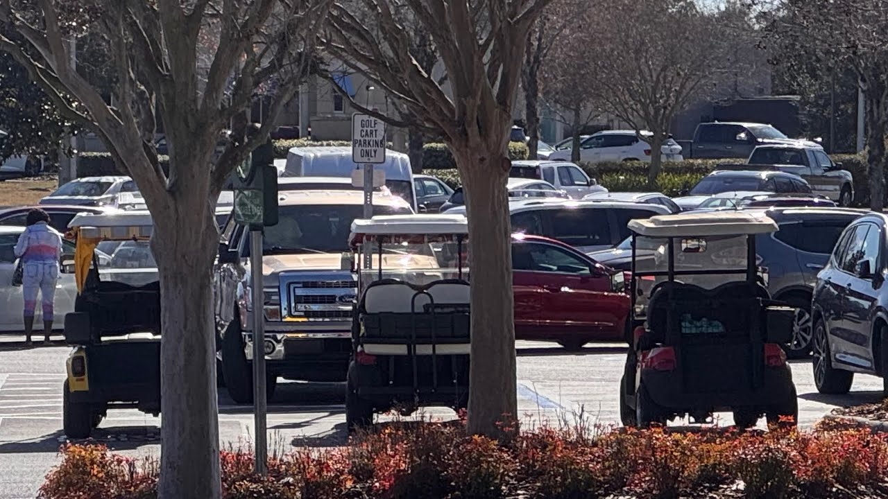 “GOLF CARTS” Popular for shopping near ON TOP OF THE WORLD 55+ community in Central Florida. 
