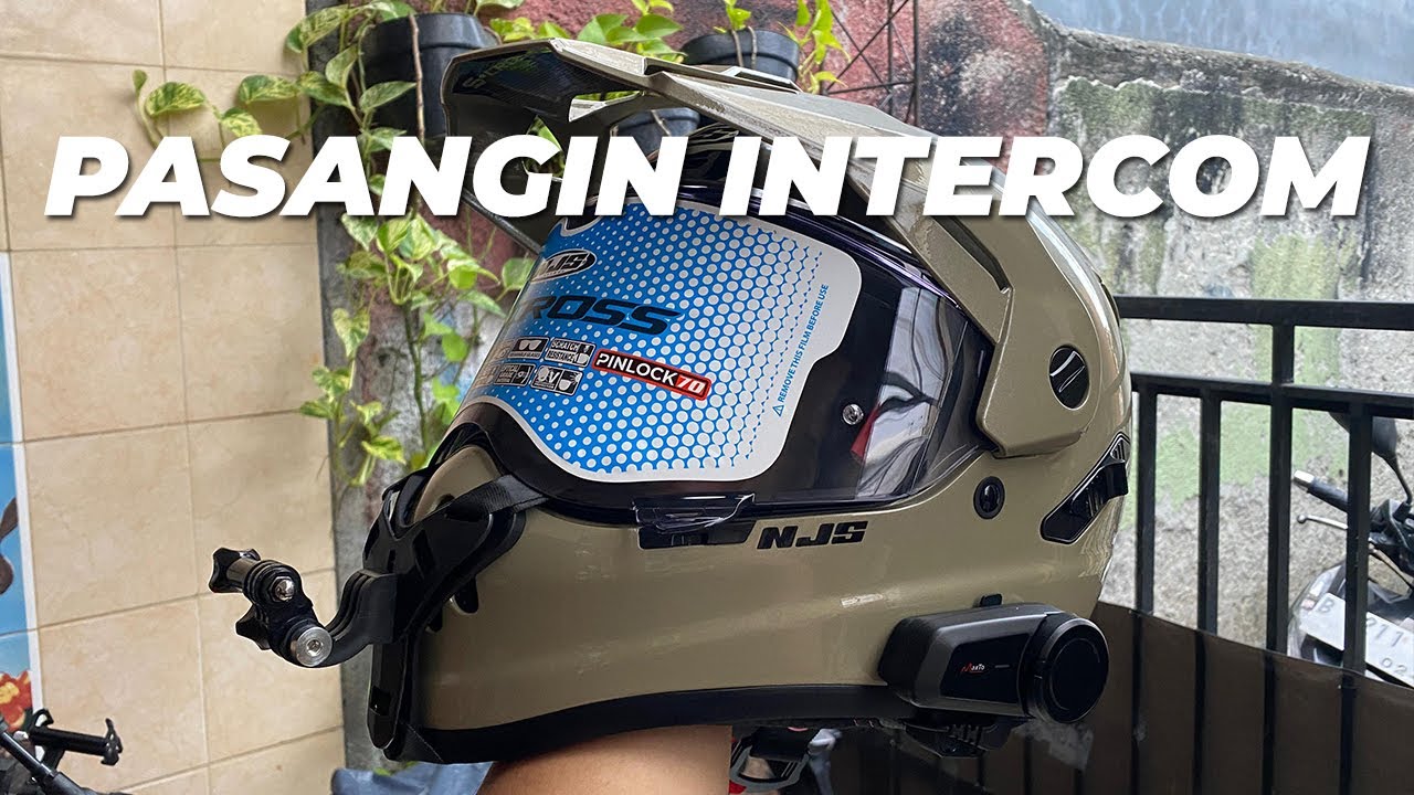 PASANG INTERCOM MAXTO M2 KE HELM NJS S-CROSS