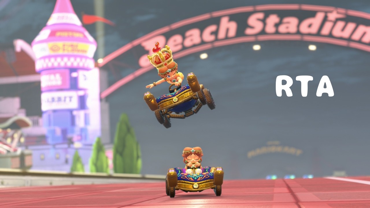 [MARIO KART WORLD/マリオカート ワールド] NO COM 30Tracks Speedrun 1:16:28.02