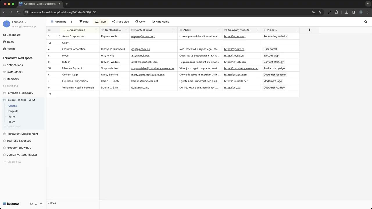 Baserow: Self-host a database tool for your team