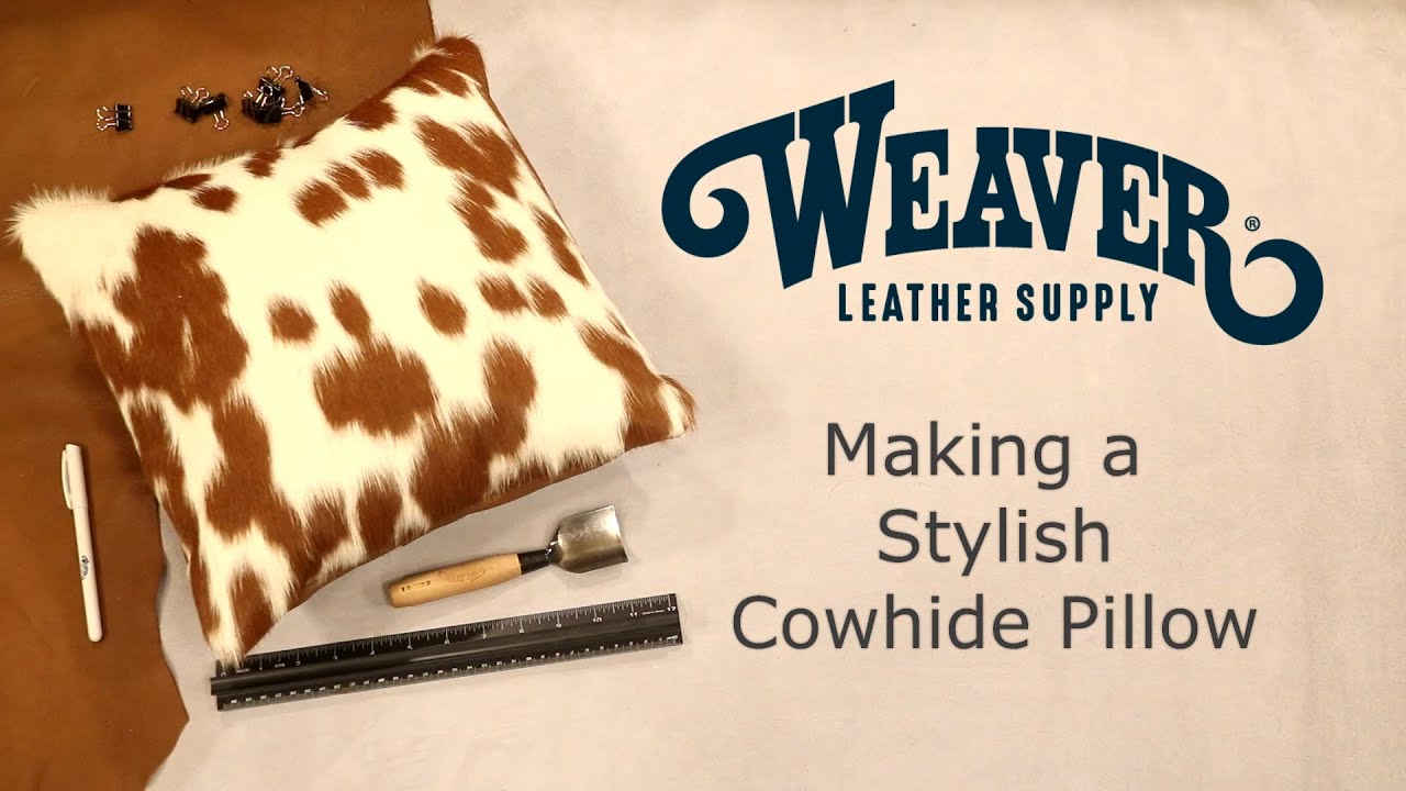 How to Make a Beautiful Hair-On Cowhide Pillow | Easy Leathercraft DIY with Chuck Dorsett
