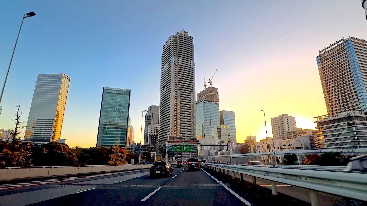 【Tokyo Sunset Drive】 C1 Outer Loop Magic Hour × Lexus UX250h F SPORT POV 4K