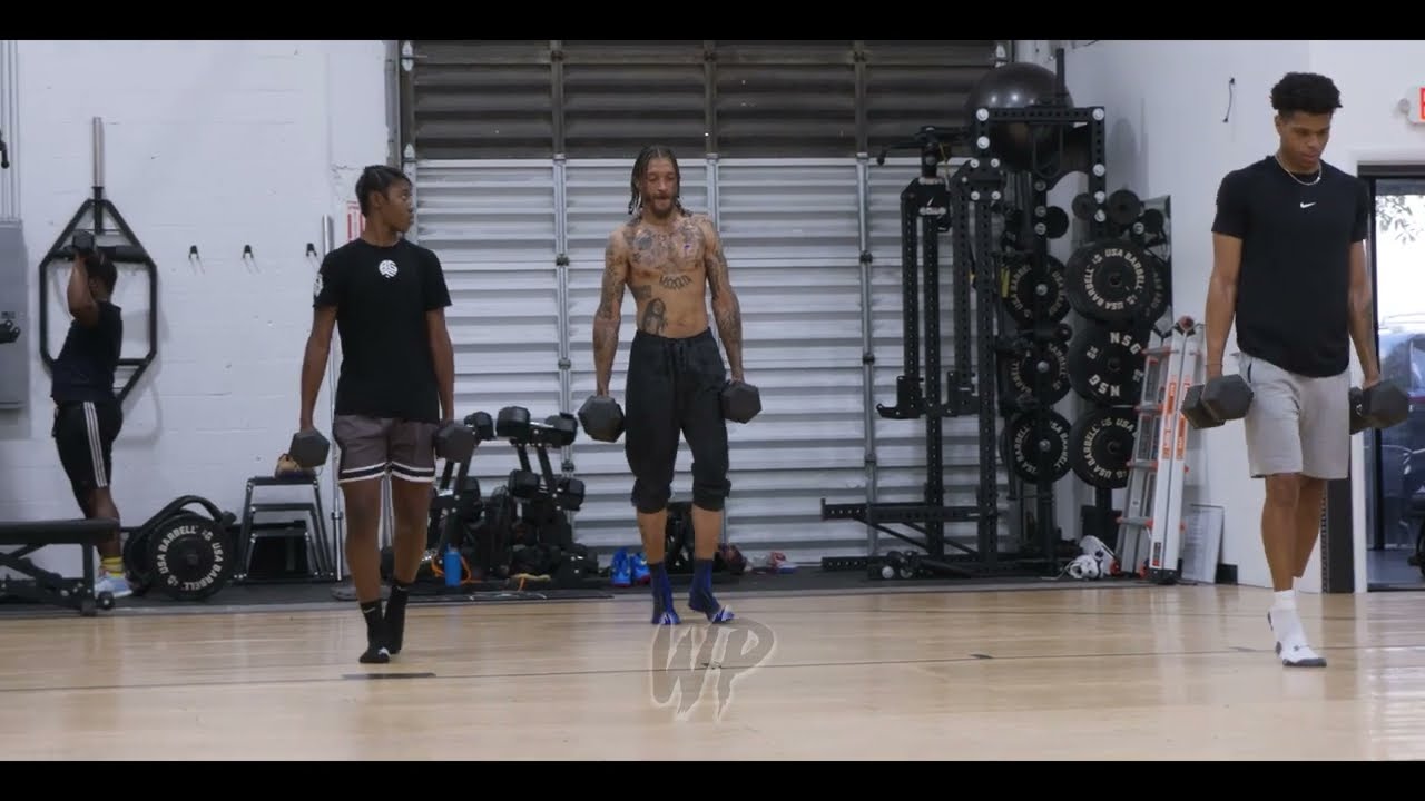 Michael Beasley Mentoring Young Players in Private Gym | Training & Guidance
