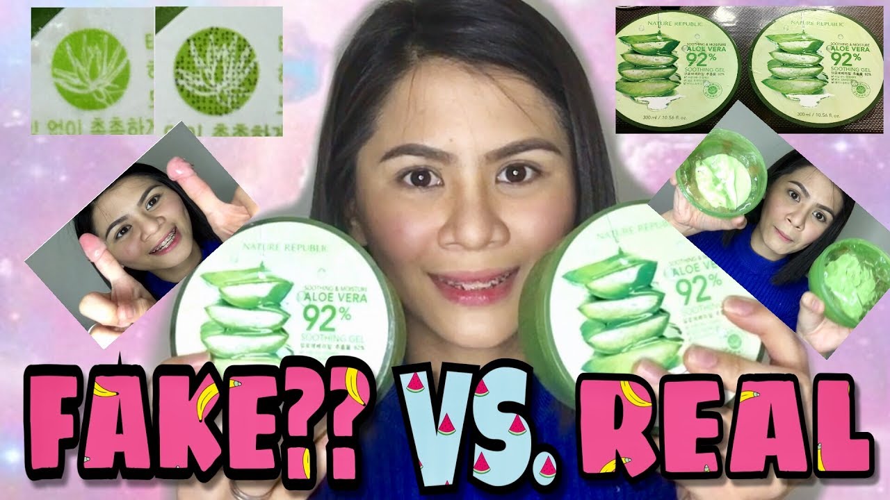 Fake?? VS. Real Aloe Vera| Bought in Nature Republic store and Divisoria