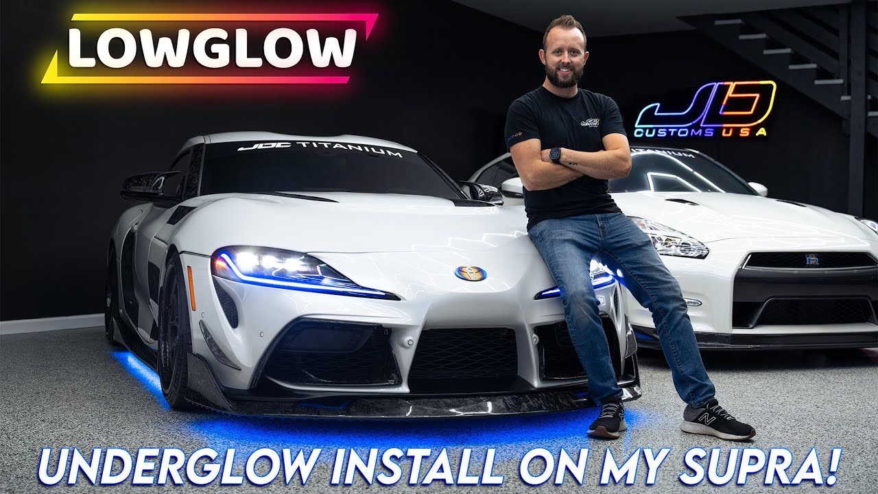 The BEST Underglow On The Market! Lowglow Install On My Supra!