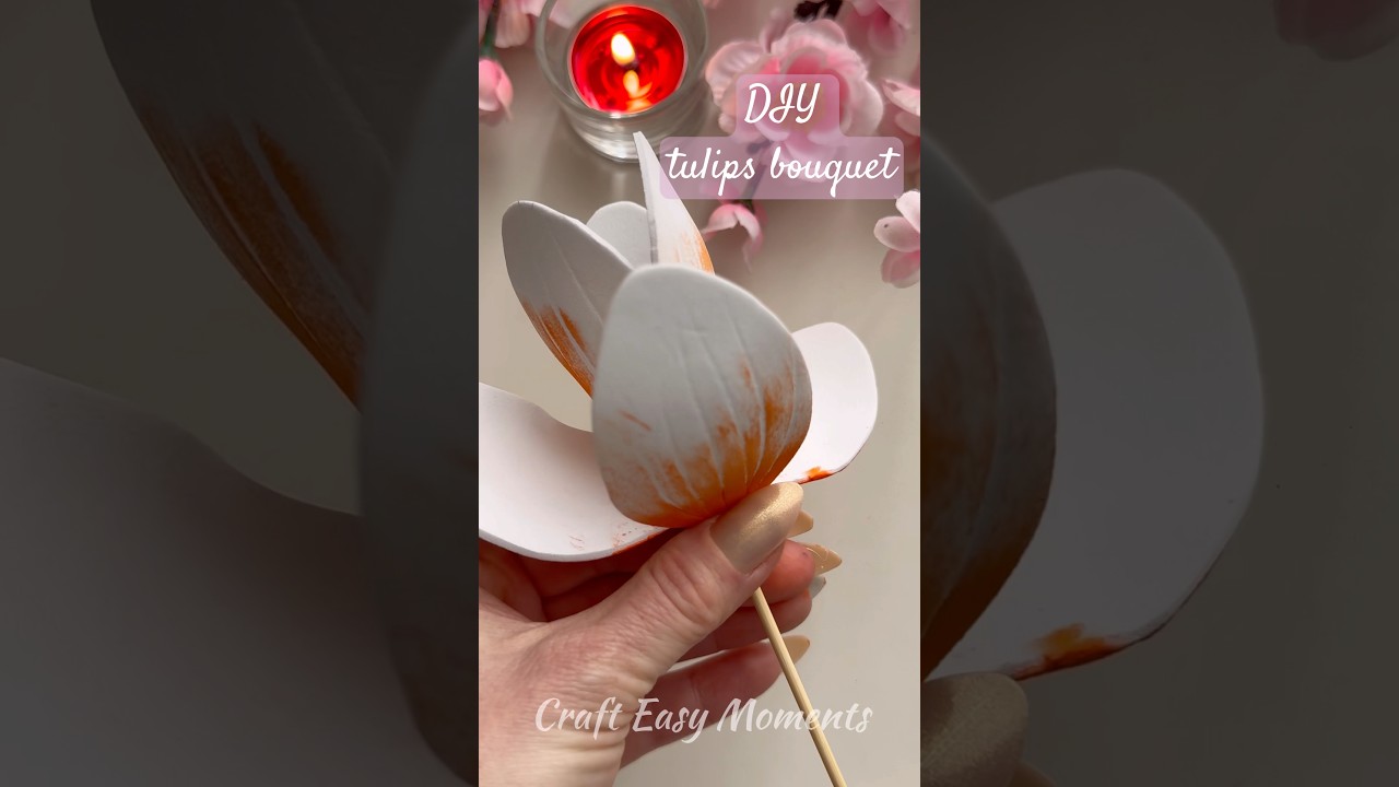 How to make Tulip Bouquets #diy #handmade #craft #flowers #gift #shorts #diyprojects #craftideas #d
