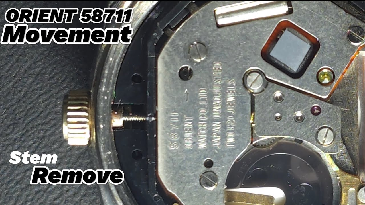 How to Remove Stem from an  Orient 58711 Movement | Step-by-Step Tutorial