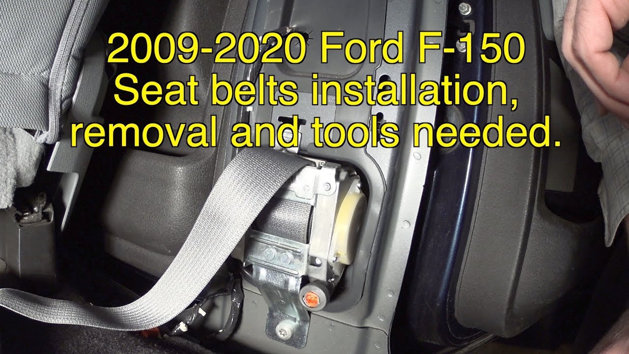 Снятие и установка ремней безопасности Ford F-150 2009-2020, ремонт ремней безопасности