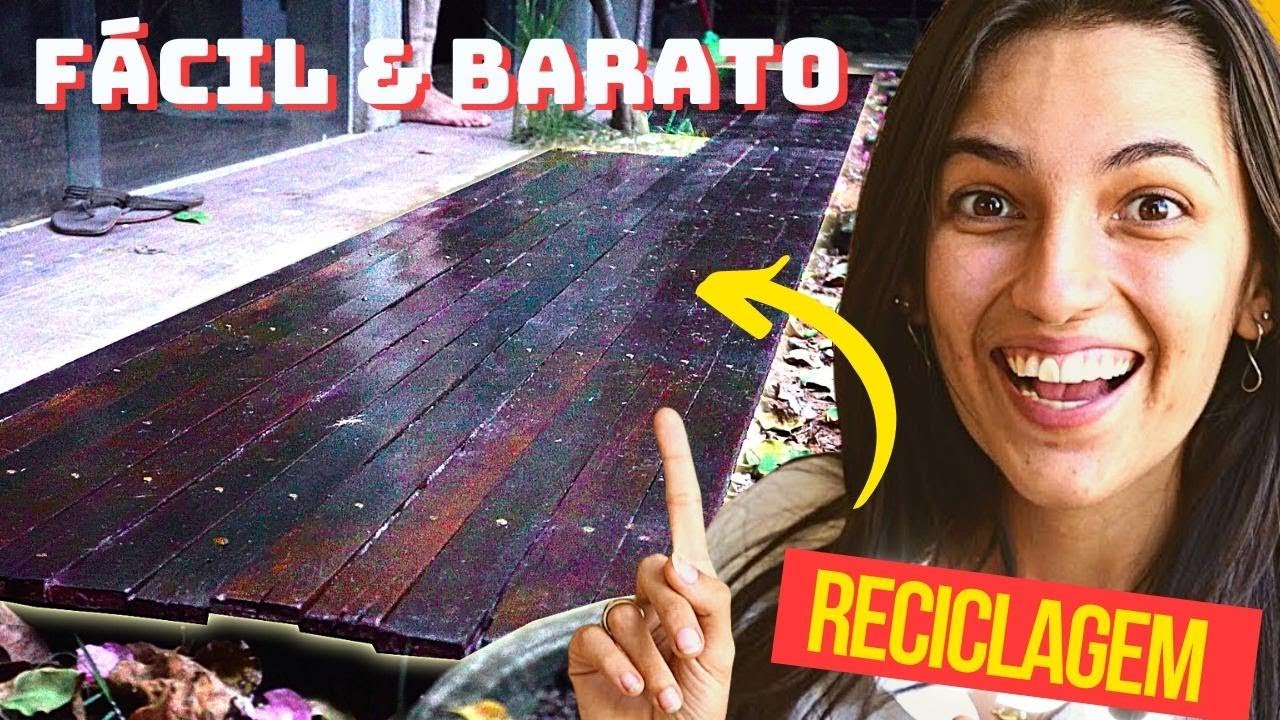 COMO FAZER DECK DE MADEIRA PARA JARDIM FAÇA VOCÊ MESMO FÁCIL E BARATO PASSO A PASSO