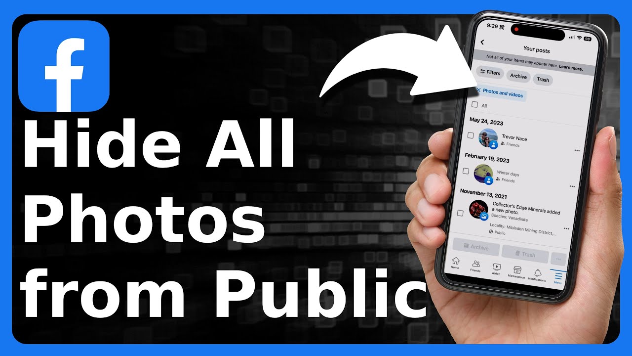 How To Hide All Photos On Facebook From Public