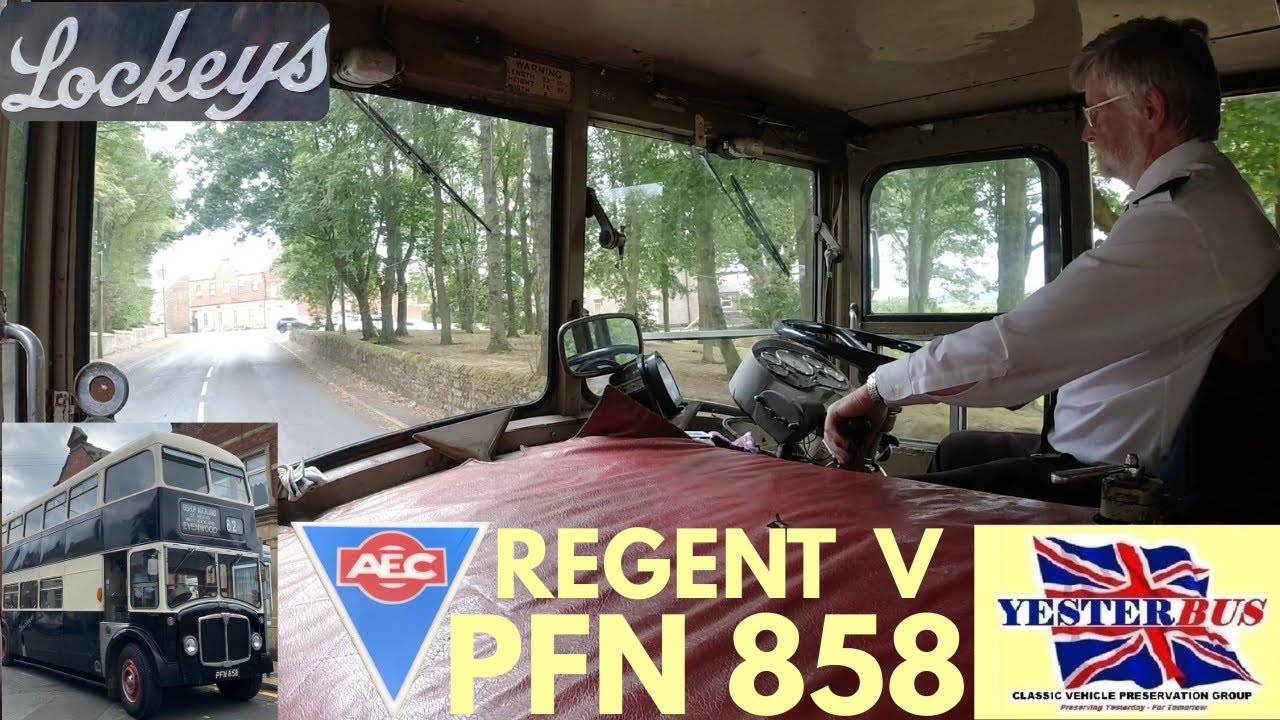 AEC REGENT V PFN 858 Lockey's West Auckland Hop Aboard DING ! DING !  'On The Bishop Buses'  #bus