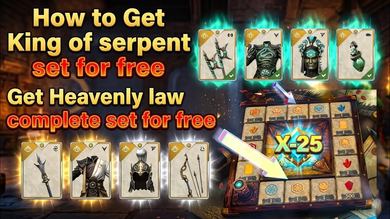 Playing Fortune Fair Play: How to get King of serpant and Heavenly law set for free: Shadow fight 3