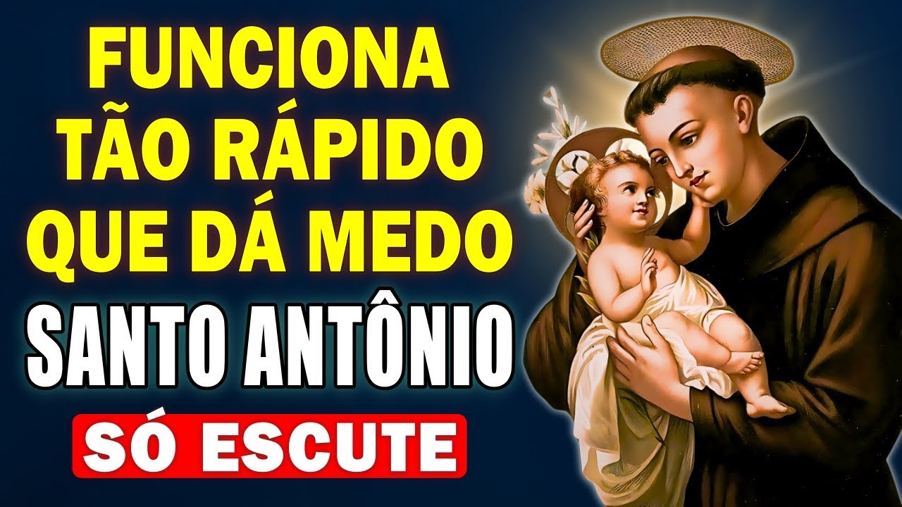 🌿ORAÇÃO PODEROSA PARA RECEBER UM MILAGRE URGENTE   SANTO ANTÔNIO