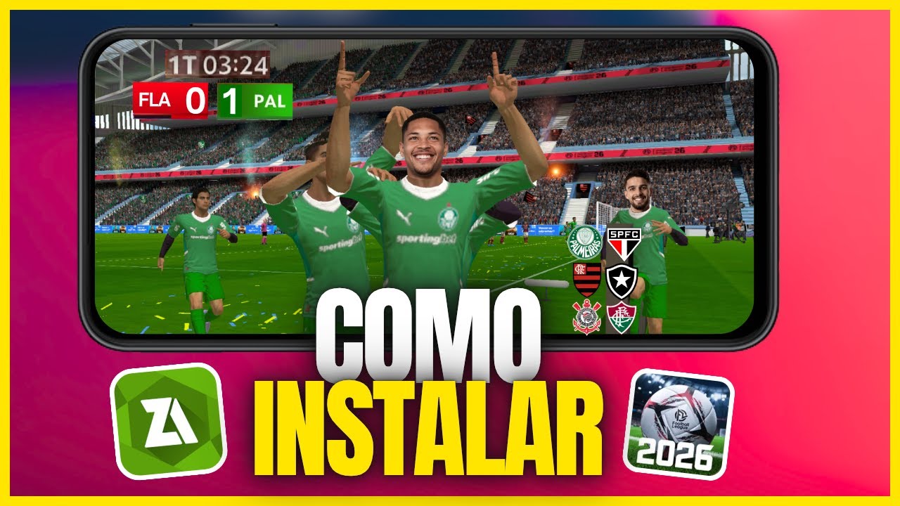 🔥NOVO PATCH PARA FOOTBALL LEAGUE 2026, FACES, KITS, LOGOS LICENCIADOS