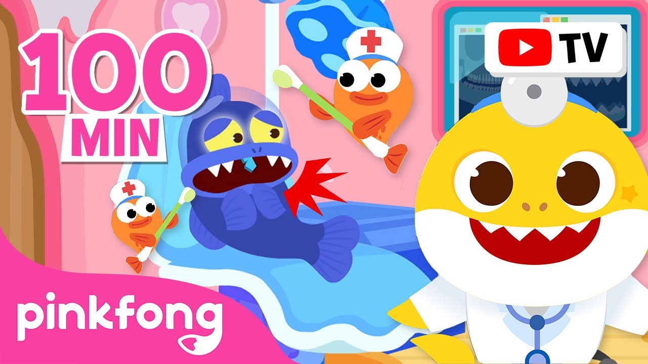 [BEST] 🩹🏥 Baby Shark Hospital Play | Ocean Animals and Police Officer + More! | Pinkfong for Kids
