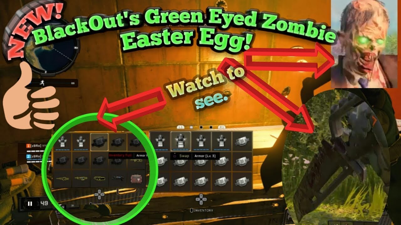 NEW! Green Eyed Zombie Easter Egg on BlackOut.