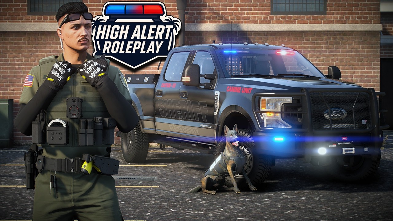 Sheriff Patrols As *K9 UNIT* In Blaine County! | HighAlertRP!