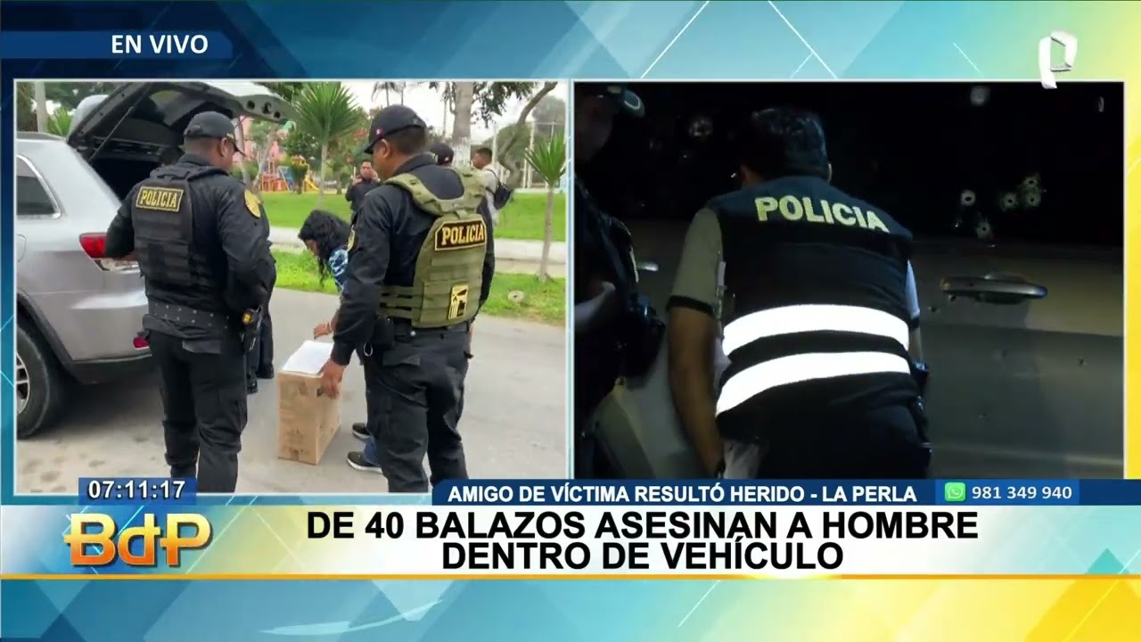 Callao: Asesinan a hombre y dejan herido a su amigo dentro de una camioneta en La Perla ! (2/2)