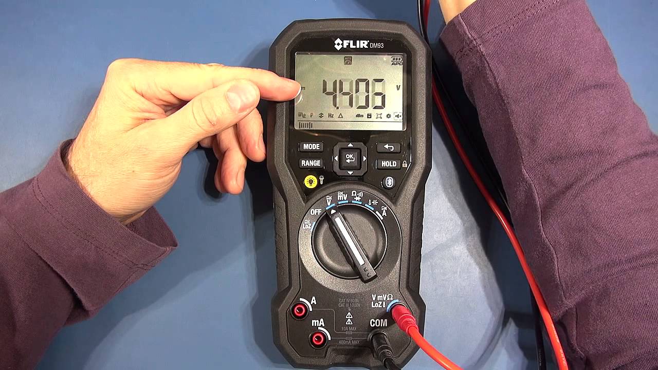 Review: FLIR DM93 Multimeter with data logging - Pt 1