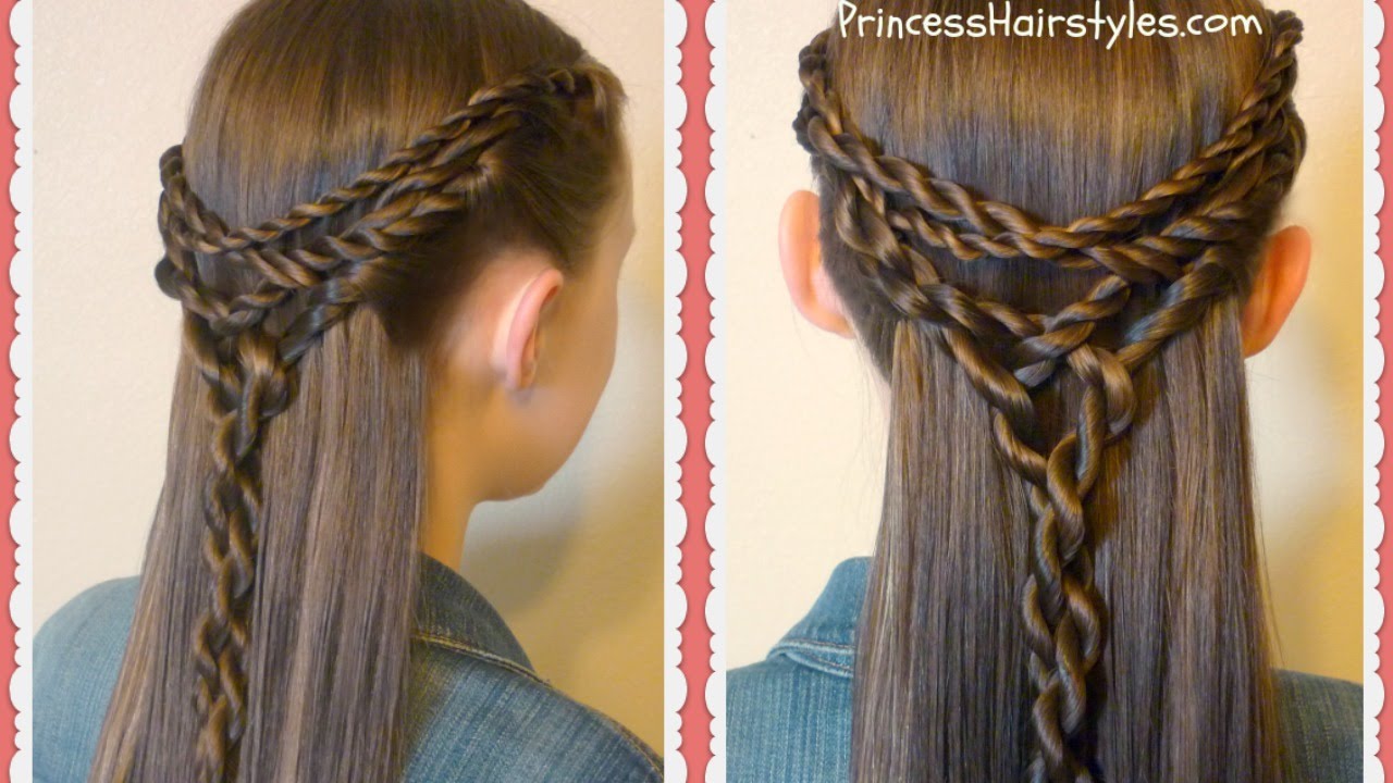 Tangled Twists Tie Back Hairstyle