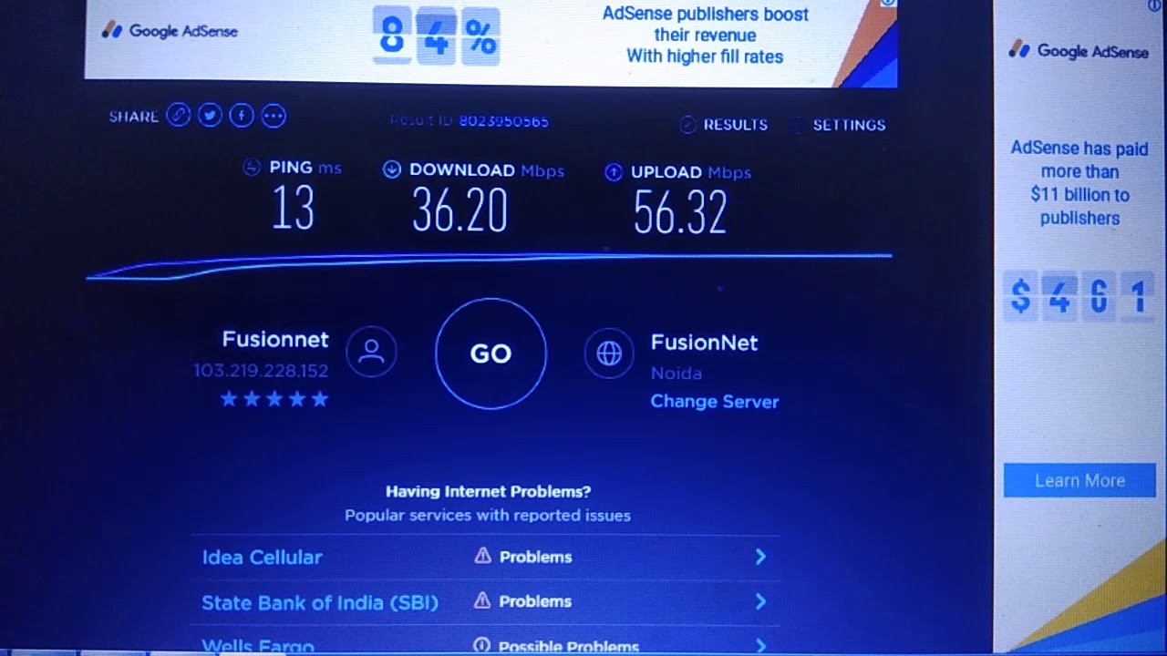 FusionNet - Pathetic Internet LAN Speed