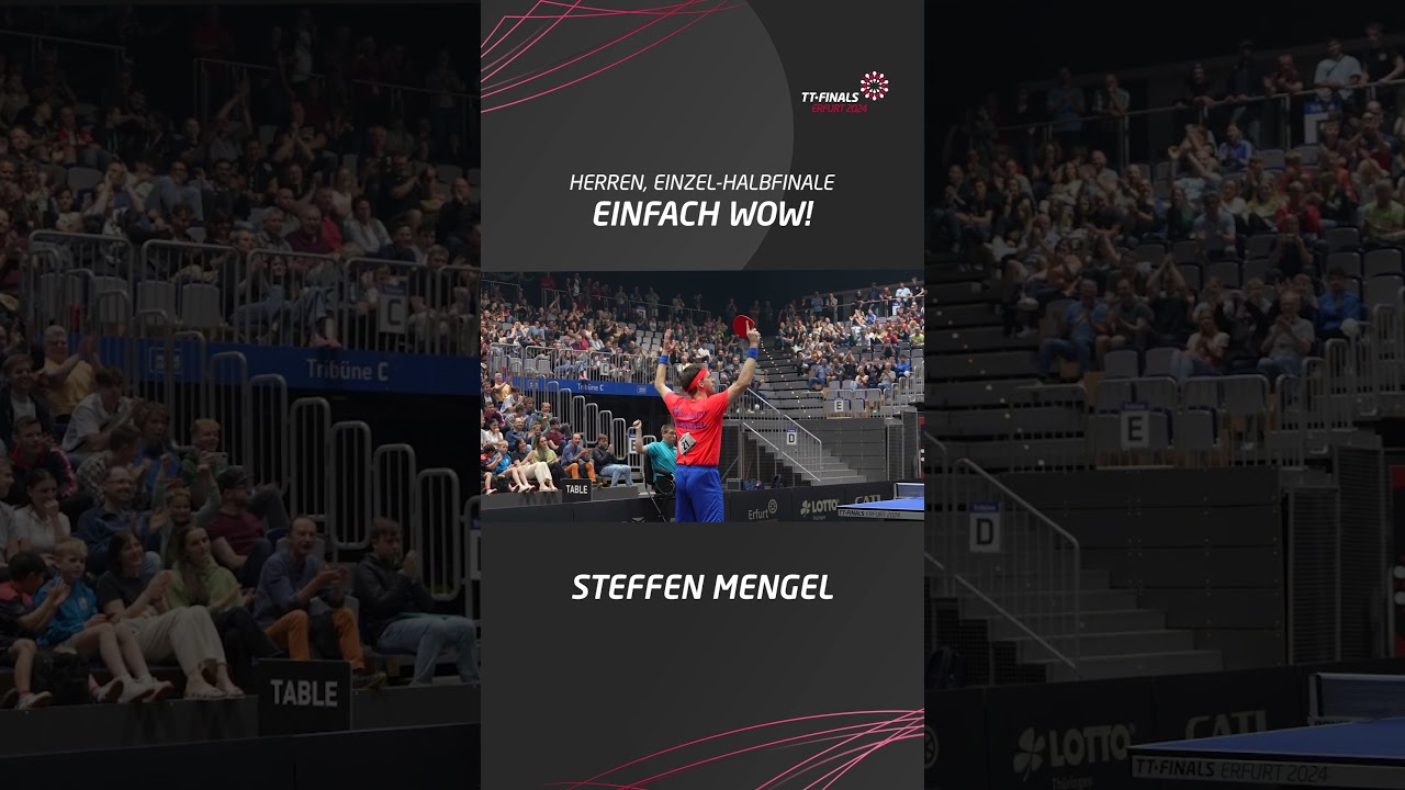 Steffen Mengel on Fire!🔥 | #ttfinals #tischtennis #shorts