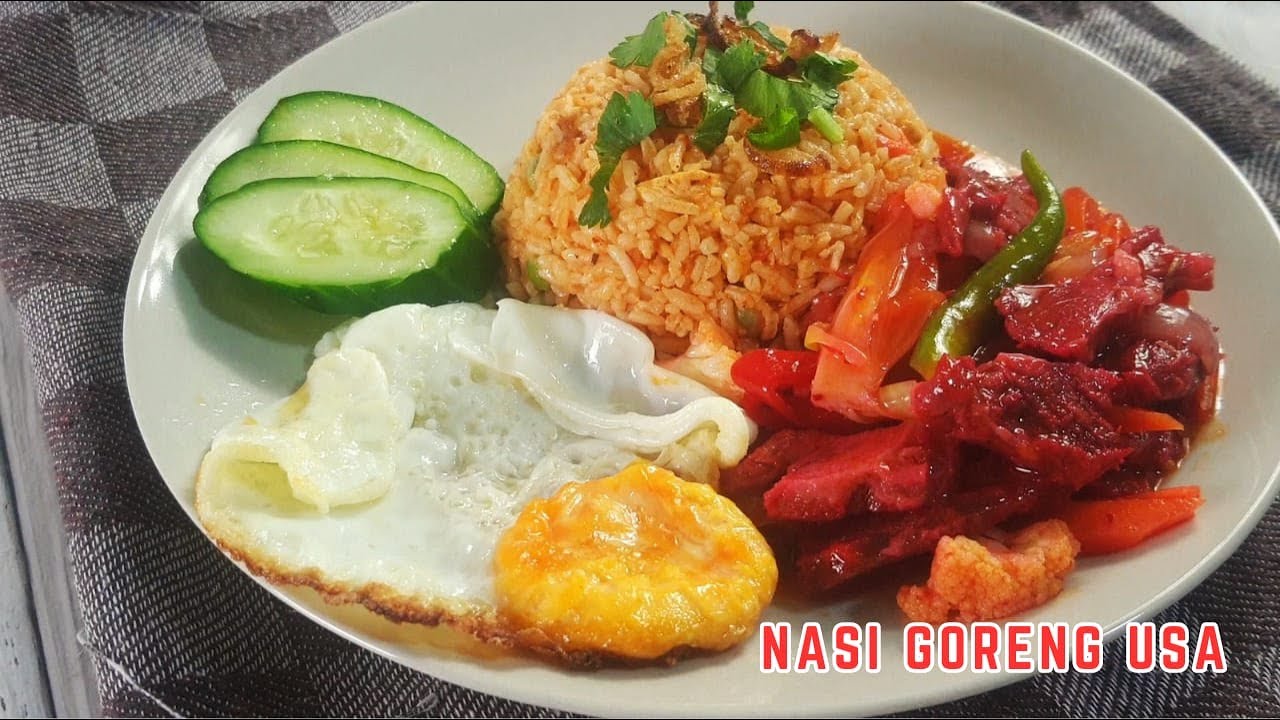 Resepi Nasi Goreng USA Simple Ala Rumahan | USA Fried Rice Recipe