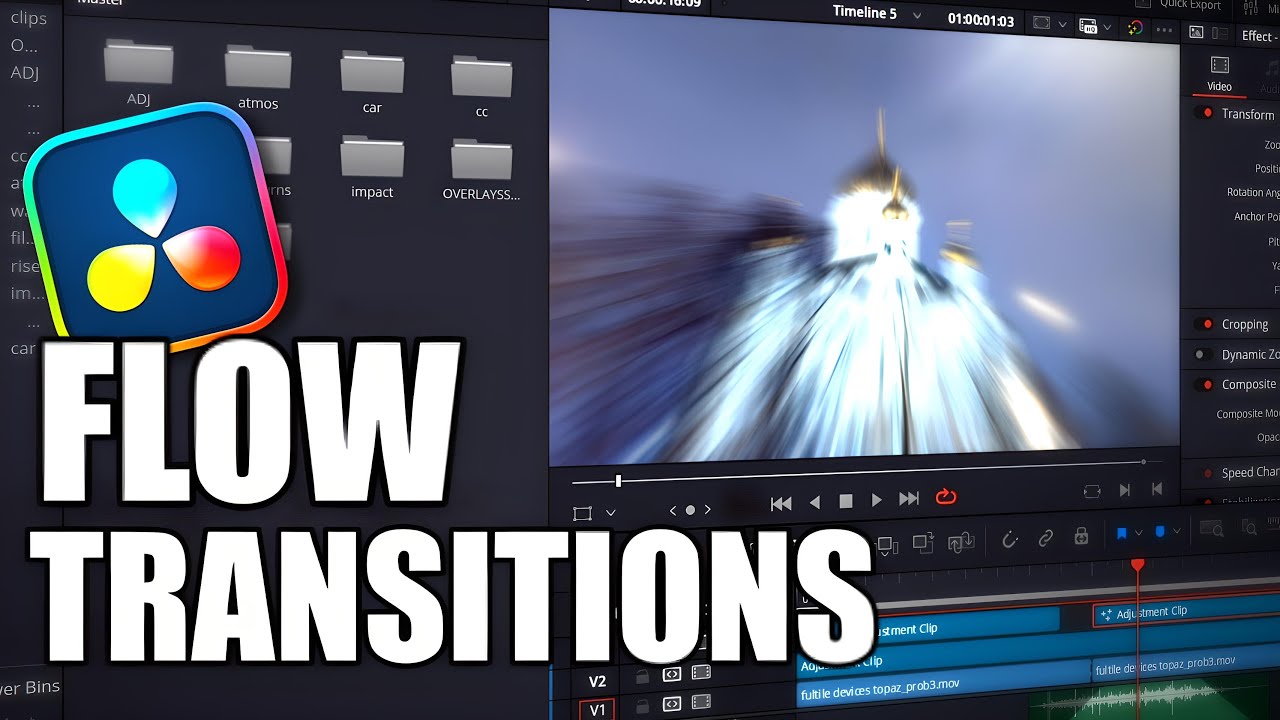 DaVinci Resolve | Smooth FLOW Transitions For Beginners