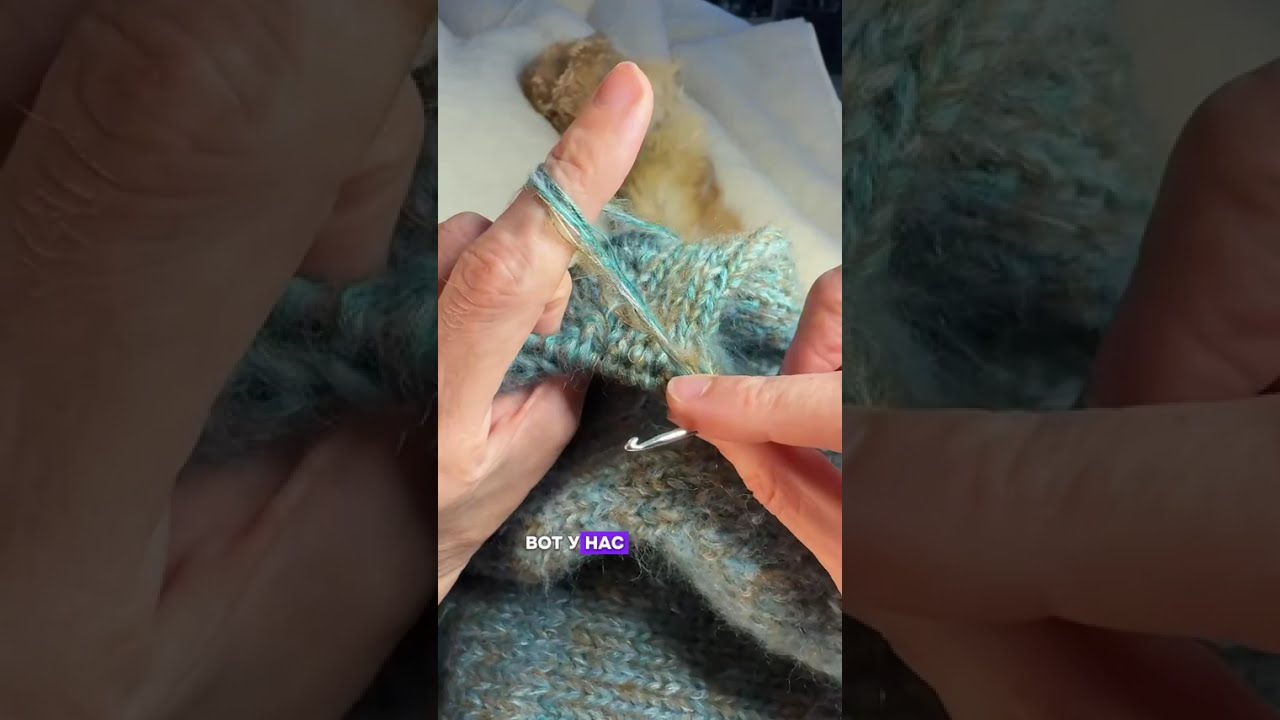 Вязание двойной планки легкий способ.
