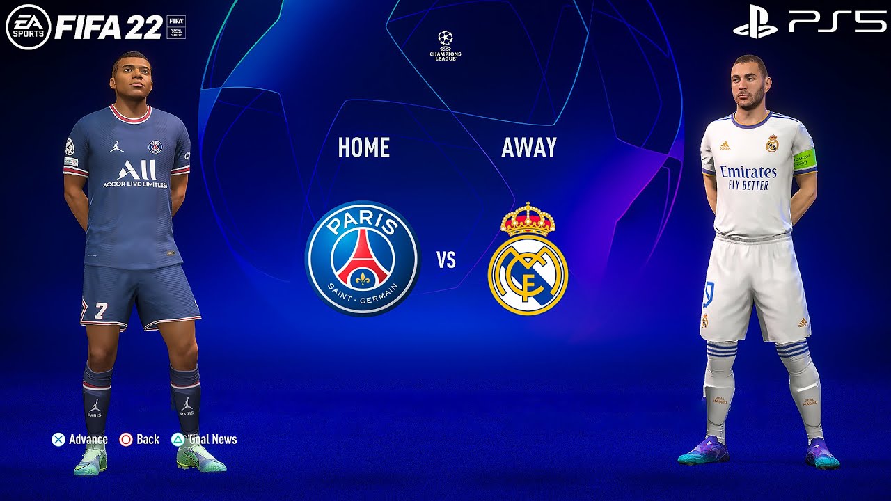 FIFA 22 | PSG Vs Real Madrid Ft. Mbappe, Vini Jr, Benzema, | UEFA Champions League | 4K