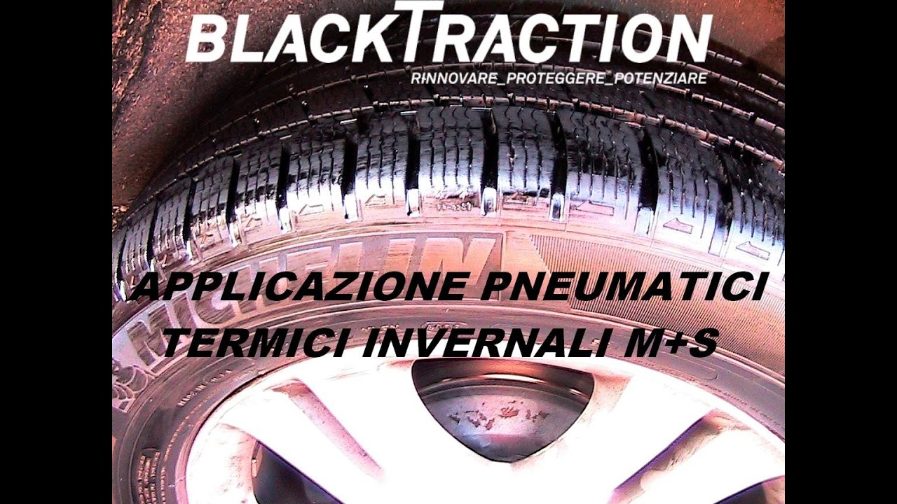 APPLICARE BLACKTRACTION A PNEUMATICI TERMICI INVERNALI M+S