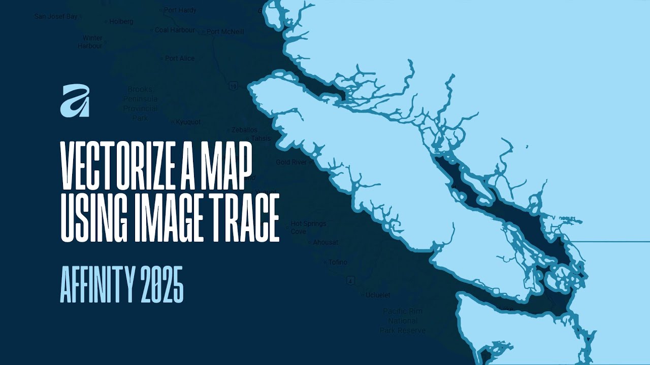 Vectorizing a Map in the NEW Affinity (Image Trace Tutorial)