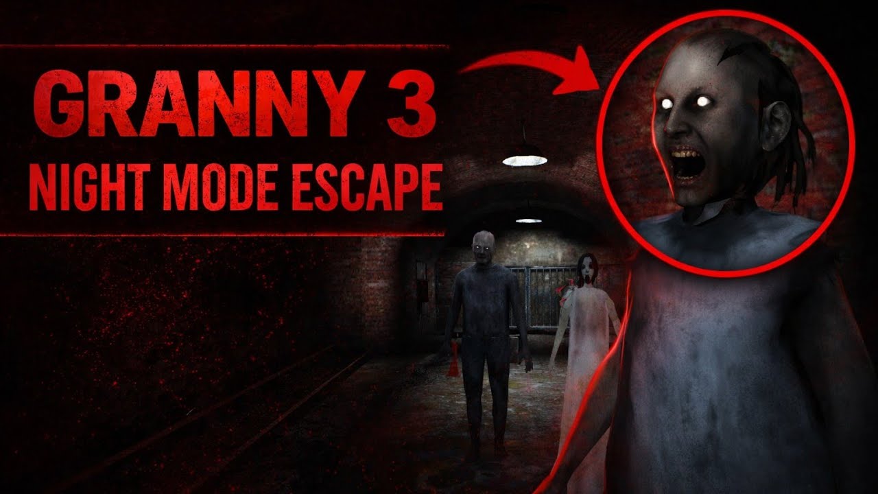 Granny 3 Night Mode Horror Gameplay 😨 Gate Escape Ending#granny3 #scarygame #scary #fullgameplay 