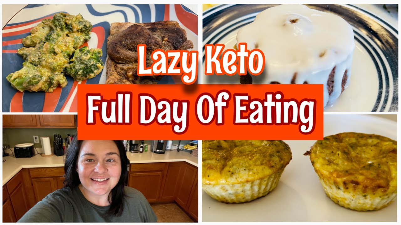 Lazy keto What I Eat In A Day | Keto Cinnamon Roll | Weight Loss | Simply Misti