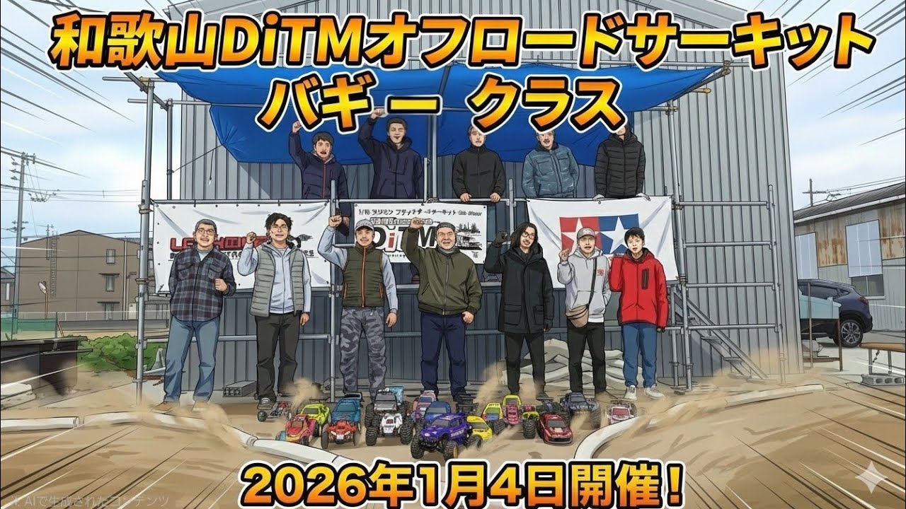 【和歌山DiTMオフロードサーキット】バギークラスレースに参加しました🫡 2026/1/4