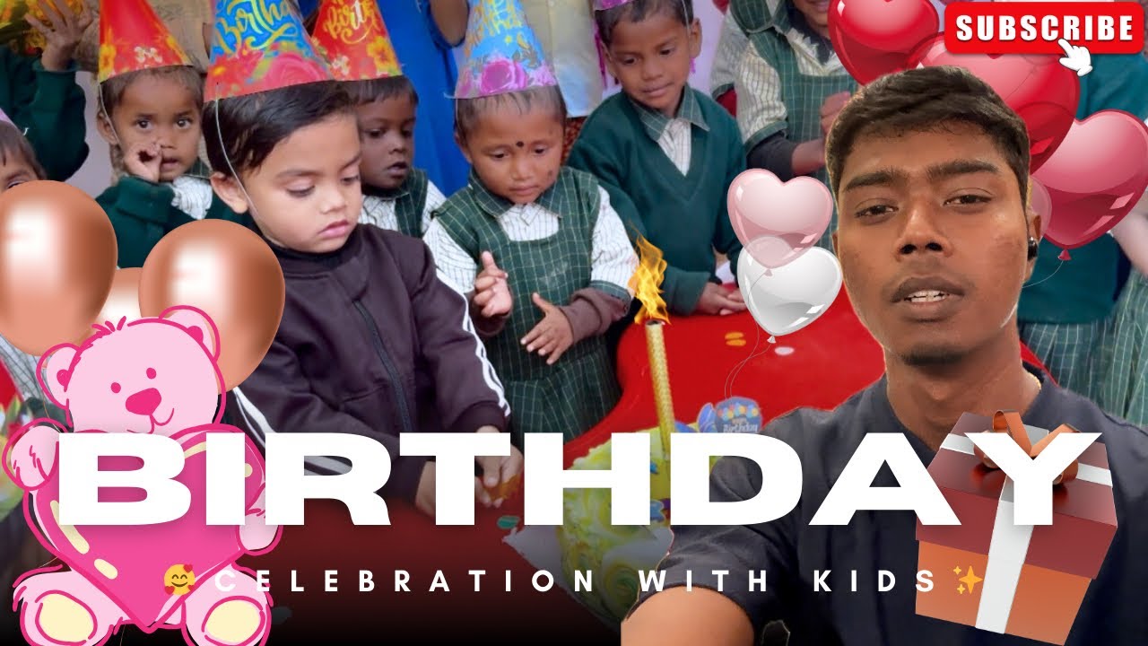 Aaj Rural Area Ke Kids Ke Sath Birthday Celebration😍✨#viral @SourrabhKarmali 