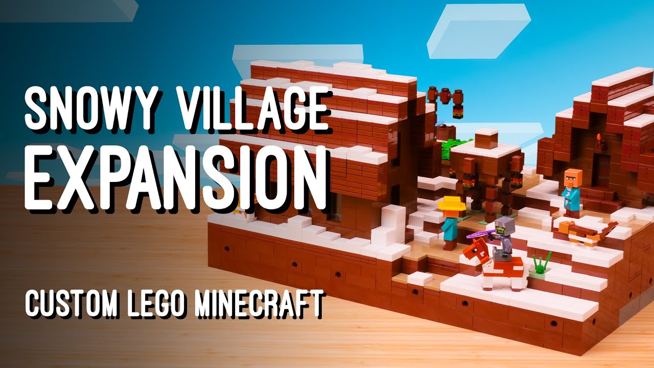 Snowy Village Expansion | Custom LEGO Minecraft World