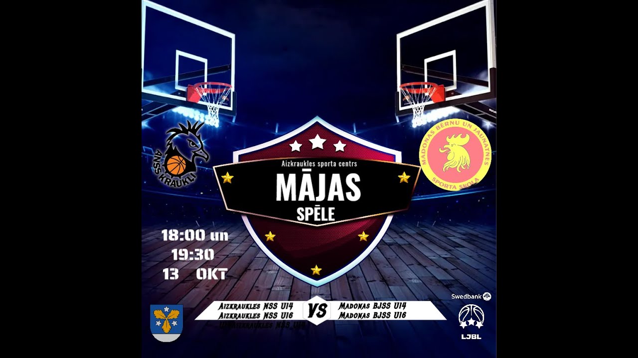 Aizkraukle U14 vs Madona U14 13.10.2025.