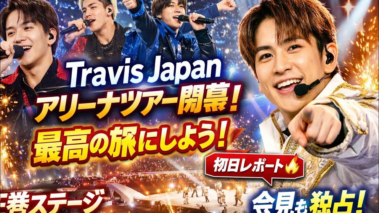 🌍✨Travis Japanアリーナツアー開幕！感動と進化の初日レポ🎤🔥｜宮近海斗「最高の旅にしよう」