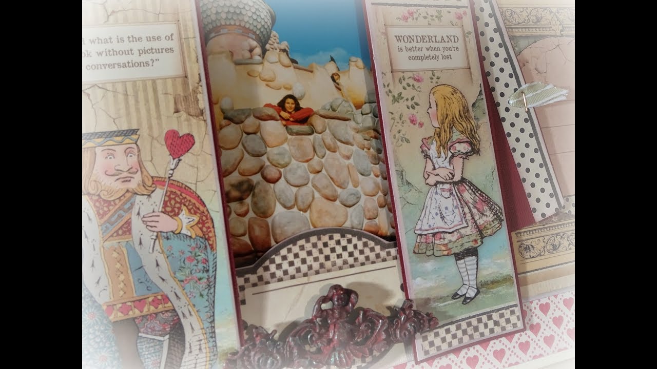 Album scrap "Alice au pays des merveilles"