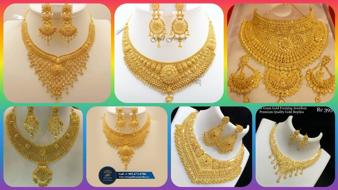 Latest gold necklace design 2025 //Necklace jewellery design #jewellery #wedding #gold #fashion