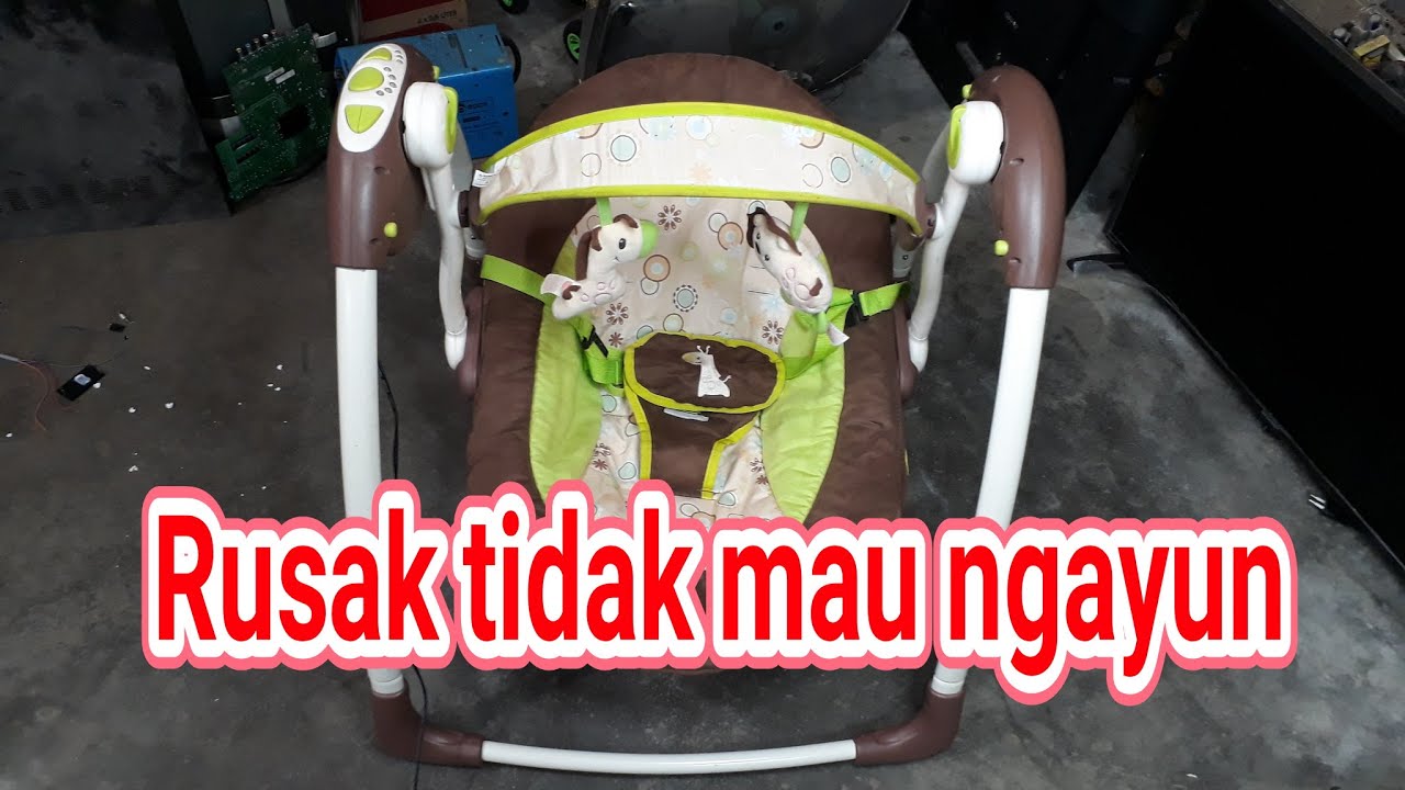Cara Memperbaiki Ayunan Bayi Elektrik Babyelle swing rusak ga ngayun