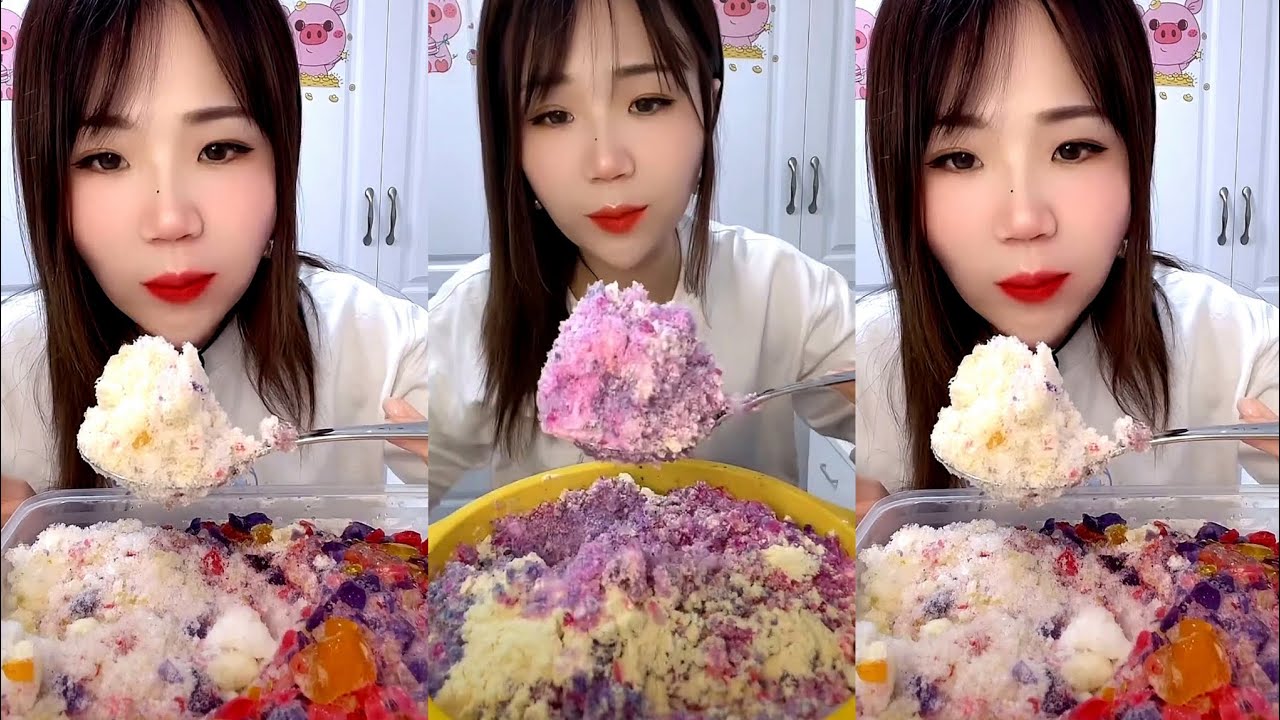 ASMR SHAVED ICE EATING / ICE EATING