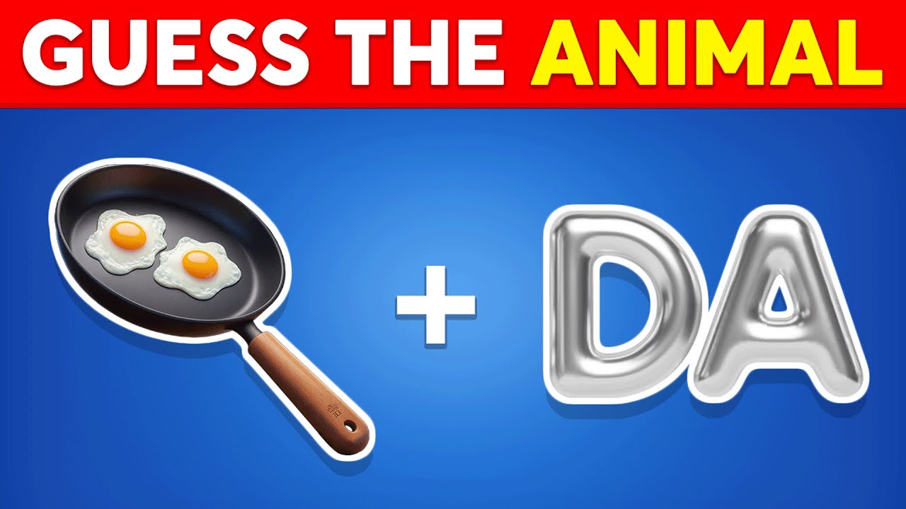 Guess The Animal By Emoji Quiz 🐵🐯🐶 Monkey Quiz