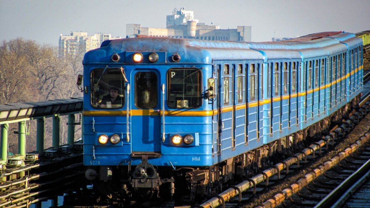 Trains on Kyiv Metro Line 1