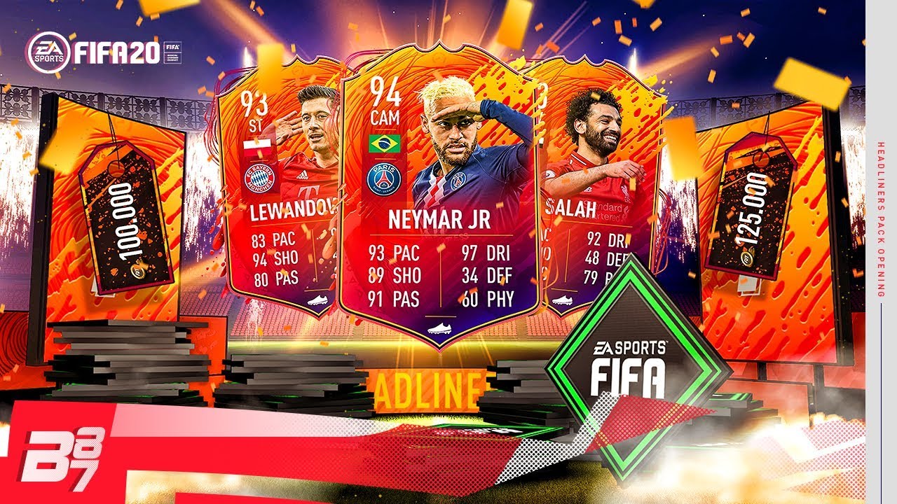 100K FIFA POINTS ON HEADLINER PACKS! HEADLINERS PACK OPENING! | FIFA 20 ULTIMATE TEAM