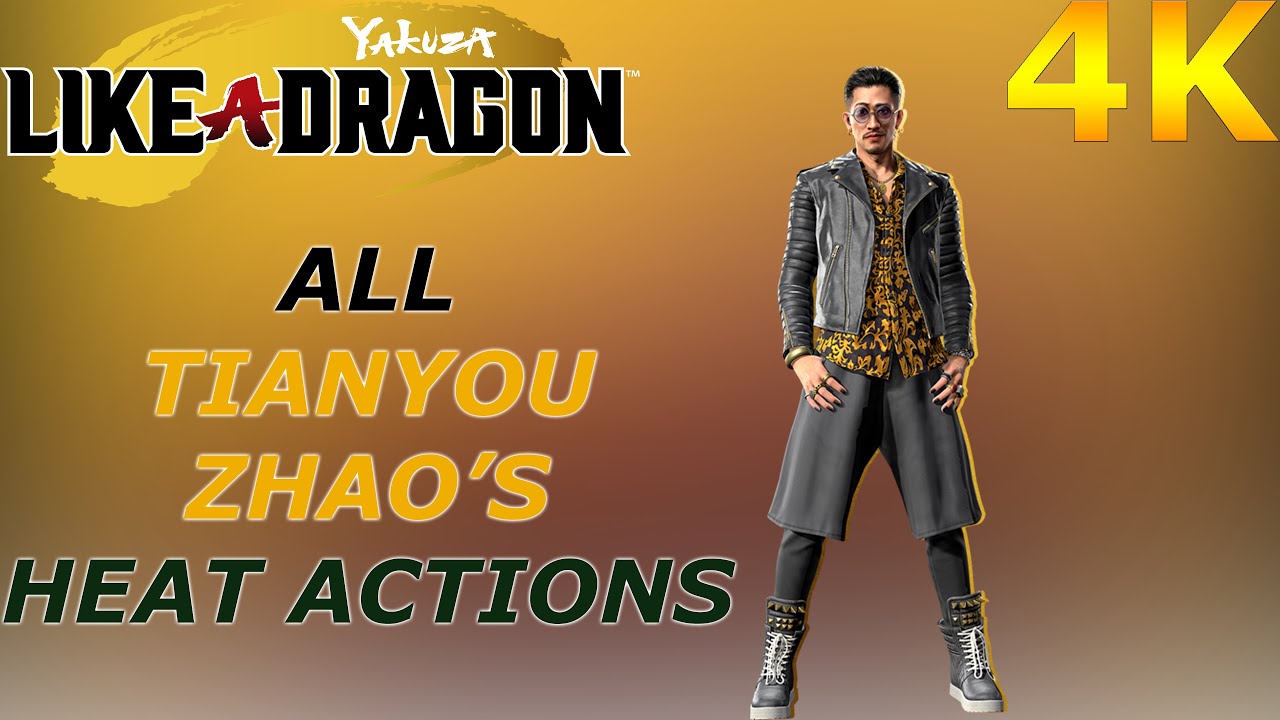 Yakuza: Like A Dragon - All Tianyou Zhao's Heat Actions {English Voices} (PS5)